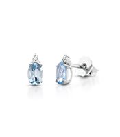 Orecchini Lelune Donna LELUNE DIAMONDS in Oro bianco Acquamarina LDEAAM76004 - LDEAAM76004